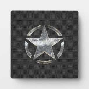Plaque Photo Style de fibre de carbone de la balise Vintage Sta