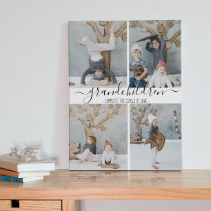 Plaque Photo Stylé   Petits-enfants   Collage photo