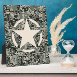 Plaque Photo Stylo Star sur le Camouflage numérique