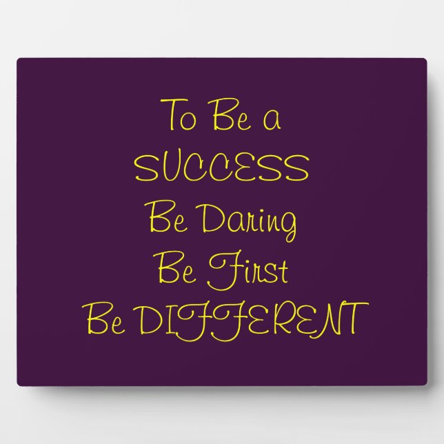 Plaque Photo Succès (Devant)