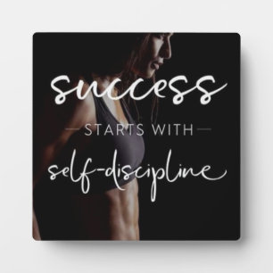 Plaque Photo Succès Et Discipline - Motivation De La Salle De S