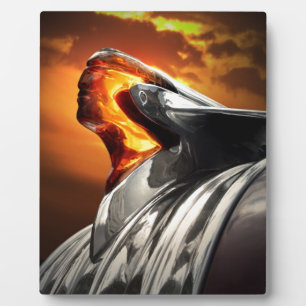 Plaque Photo Sunset Chef Pontiac Chieftain Classic Car