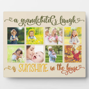 Plaque Photo Sunshine in the House Petit-enfant Citation photo