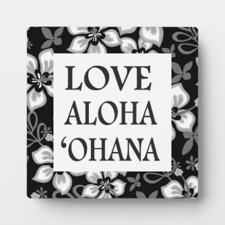 PLAQUE PHOTO SURF DE JUNGLE EN NOIR - OHANA