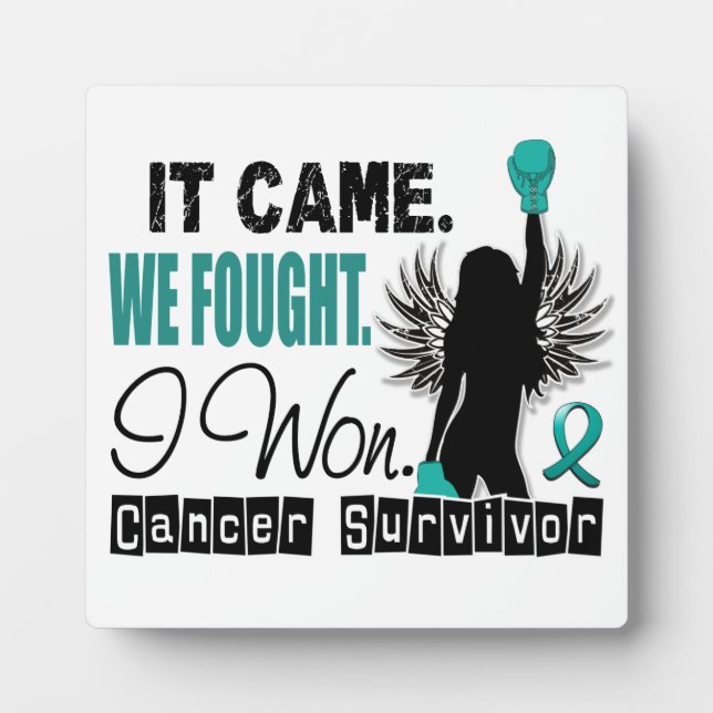 Plaque Photo Survivant 22 Cancer de l'ovaire (Devant)