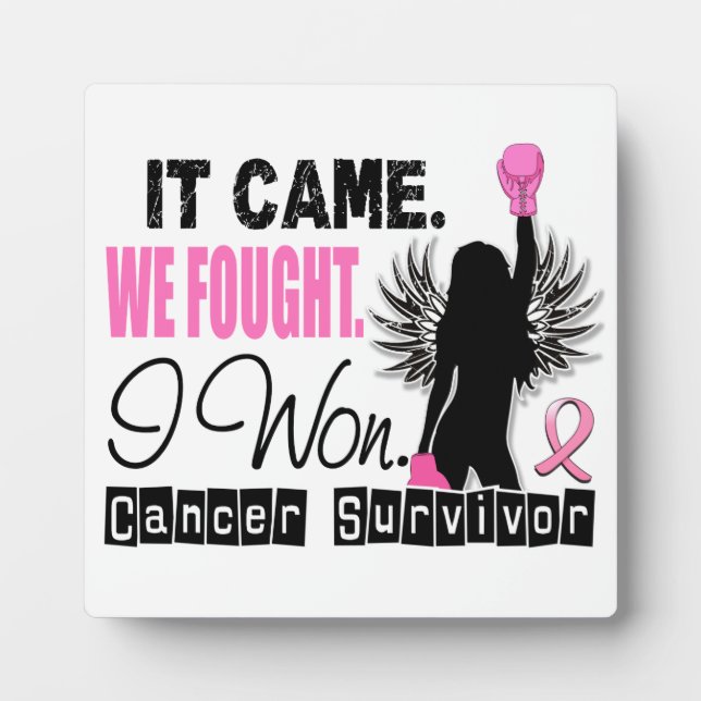 Plaque Photo Survivant 22 Cancer du sein (Devant)
