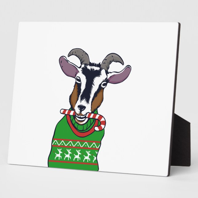 Plaque Photo Sweater de Goat Christmas (Côté)