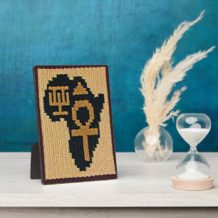 Plaque Photo Symbole Adinkra d'Ankh Afrique Imprimer Crochet Ar