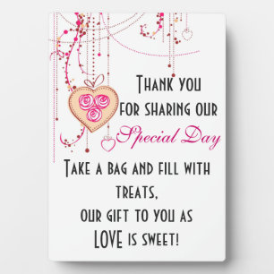 Plaque Photo Symbole buffet de bonbons