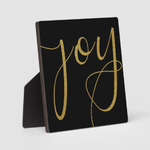 Plaque Photo Symbole de Noël en or et noir