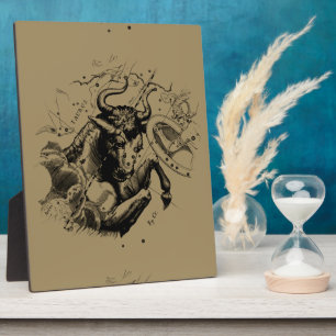 Plaque Photo Symbole de Taurus Constellation Hevelius circa 169