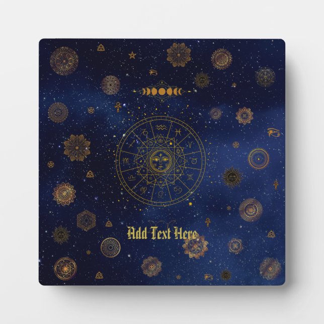 Plaque Photo Symbole magique de Protection Mandala Pagan Witch (Devant)