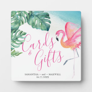 Plaque Photo Symbole Tropical Watercolor Cartes & Cadeaux