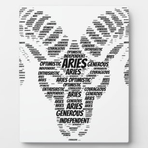 Plaque Photo SYMBOLE Zodiaque Aries Astrologie Cloud
