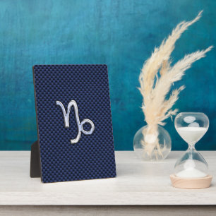 Plaque Photo SYMBOLE Zodiaque Capricorne Marine Fibre de carbon