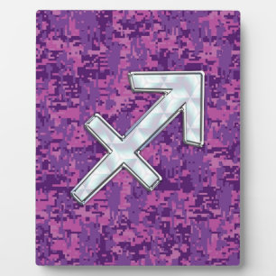 Plaque Photo Symbole zodiaque Sagittarius Camouflage numérique