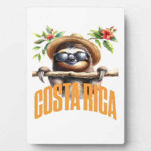 Plaque Photo T-shirt classique Costa Rica paresseux cool