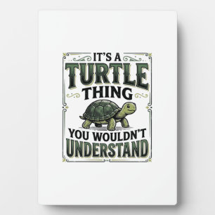 Plaque Photo T-shirt drôle de chose de tortue vintage pour amat