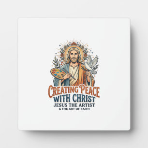 Plaque Photo T-Shirt Hobby Jésus Aquarelle Foi Inspirationnelle