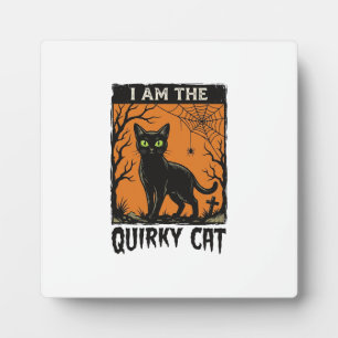 Plaque Photo T-Shirt Quirky Cat Halloween Gravure Vintage Des