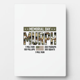 Plaque Photo T-shirt vectoriel vintage de l'entraînement Murph