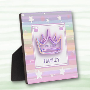 Plaque Photo Table Princess Crown personnalisée