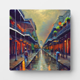 Plaque Photo Tabletop Art de la Scène du Quartier Français