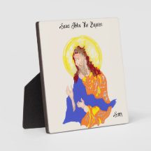 Tabletop avec toile : Saint Jean Baptiste