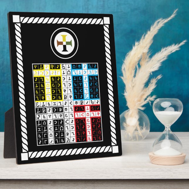 Plaque Photo Tablette élémentaire Enochian Earth (Côté)