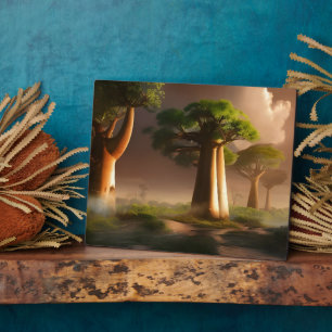 Plaque Photo Tablette Madagascar Baobab Imaginaire forestier