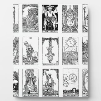 Plaque Photo tarot antique
