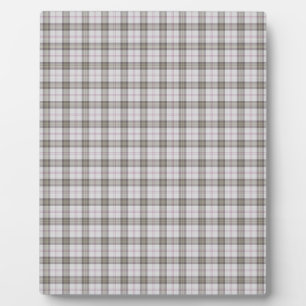 Plaque Photo Tartan gris mode
