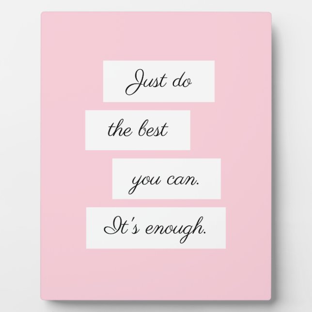 Plaque Photo Taux d'inspiration positive de Thoughts (Devant)