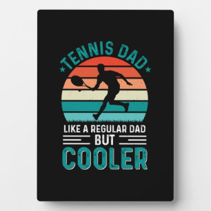 Plaque Photo Tennis Papa Retro Sunset