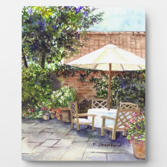 Plaque Photo Terrasse du Manor House, York (Devant)