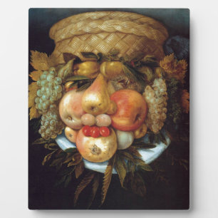 Plaque Photo Tête réversible de Giuseppe Arcimboldo avec panier