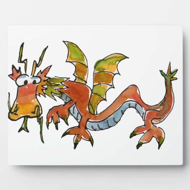 Plaque Photo Thare Be Dragons (Devant)