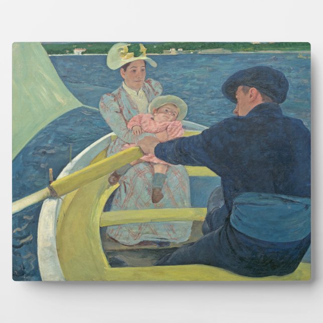 Plaque Photo The Boating Party, 1893-1894 (huile sur toile) (Devant)
