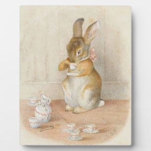 Plaque Photo Thé de lapin - Beatrix Potter