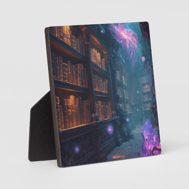 Plaque Photo The Enchanted Library (Recto)