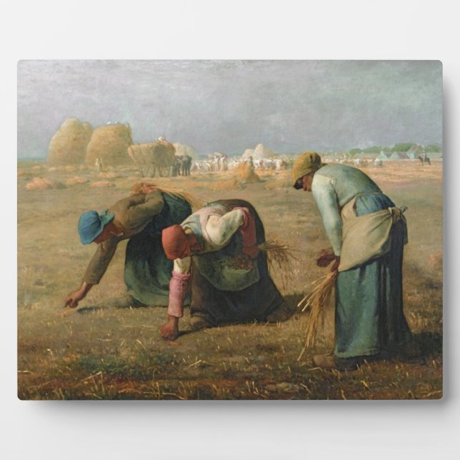 Plaque Photo The Gleaners 1857 (Devant)