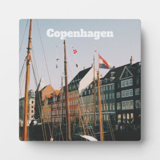 Plaque Photo The iconic Nyhavn, Copenhagen, Denmark
