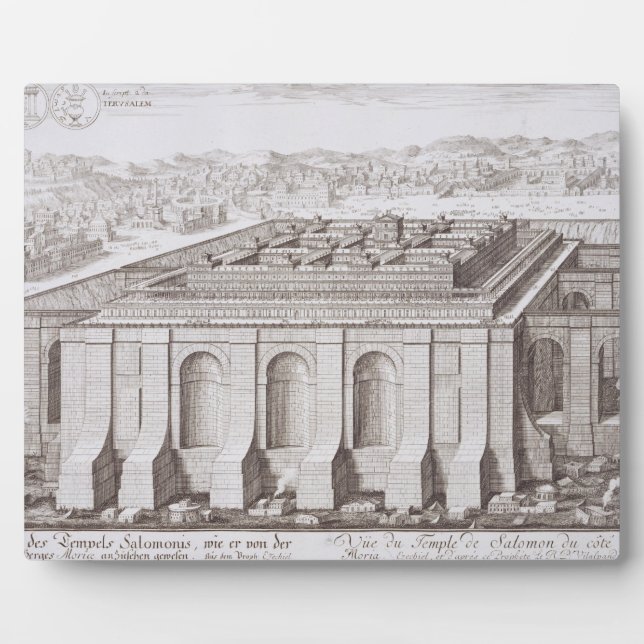 Plaque Photo The Temple of Solomon, Jérusalem, from 'Design (Devant)