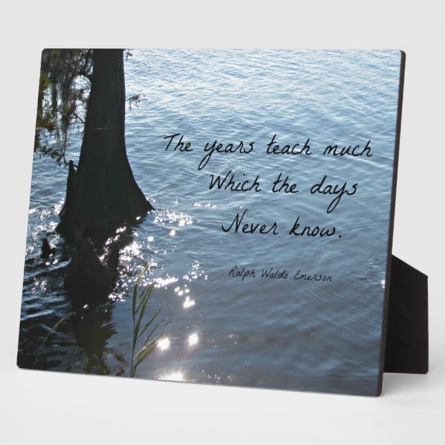 Plaque Photo The years teach (Côté)