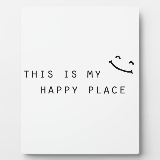 Plaque Photo thiis my happy place moy design (Devant)
