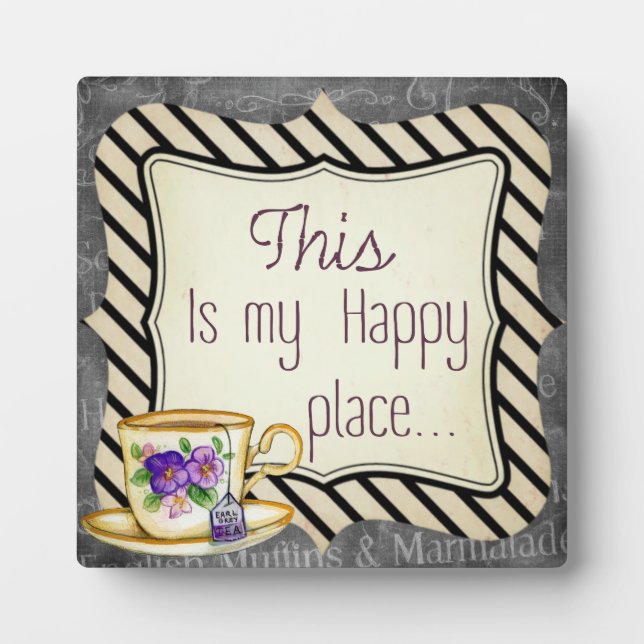 Plaque Photo "This is My Happy Place" affiche de motivation rét (Devant)
