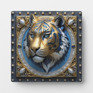 Plaque Photo Tigre bleu