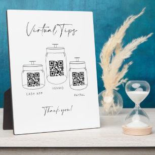 Plaque Photo Tip virtuel Analyse de la boîte QR Code Paiement d