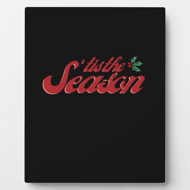 Plaque Photo Tis The Season Classic & Basic Design (Devant)