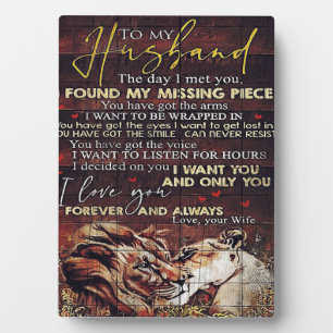 Plaque Photo To my Husband Decor Meilleur poison de New Home
